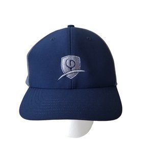 Adidas Golf Black Heathered Snapback Cap Crest Tour OSFM Blue & Gray Heather.
